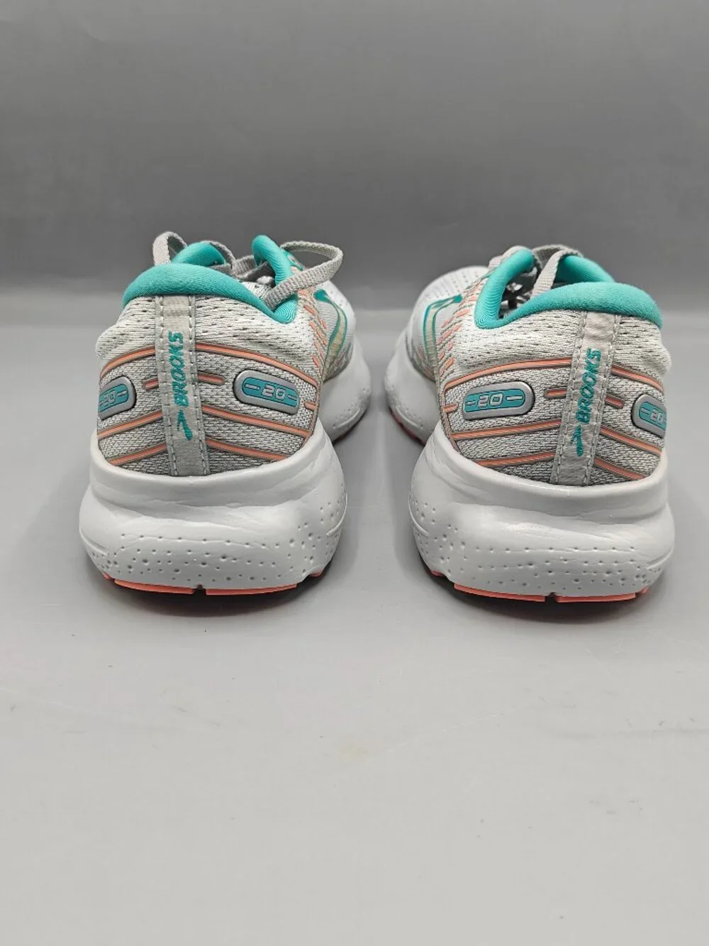 Brooks Glycerin 20 Oyster Latigo Bay Coral Running Shoes US Women's 7 B
